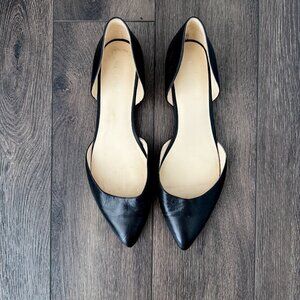 NINE WEST - Leather lined Flats - Black - Size 10